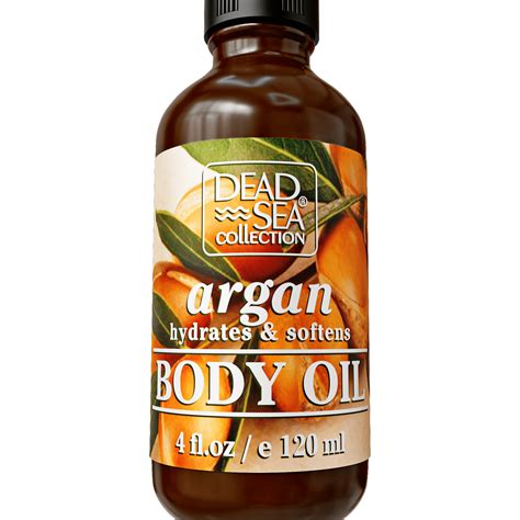 Dead Sea Collection Body Oil With Argan Dry Skin Moisturizer Anti