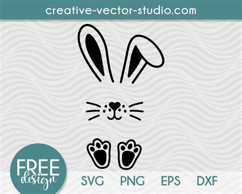 bunny ears svg png dxf eps creative vector studio