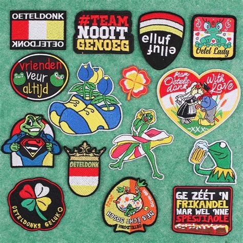oeteldonk accessories carnival iron patch clothing stickers carnival badges patches