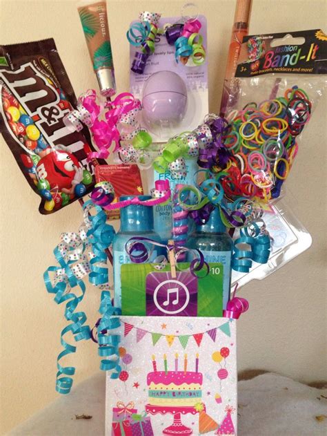 girl birthday gift basket fun  easy gift ideas pinterest crazy