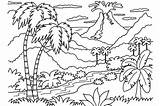 Nature Coloring Pages Kids sketch template