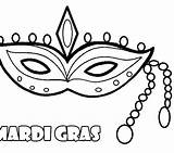 Mardi Gras Coloring Pages Beads Getcolorings sketch template