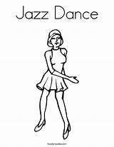 Dance Coloring Jazz Pages Dancing Girl Print Dancer Color Noodle Ballet Getcolorings Twistynoodle Printable Built California Usa Ballerina Favorites Login sketch template