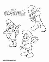 Smurfs Pages Smurfette Kolorowanki Smerfy Clumsy Fun Papa Colorare Disegno Enjoyment Odwiedź Cartoni sketch template