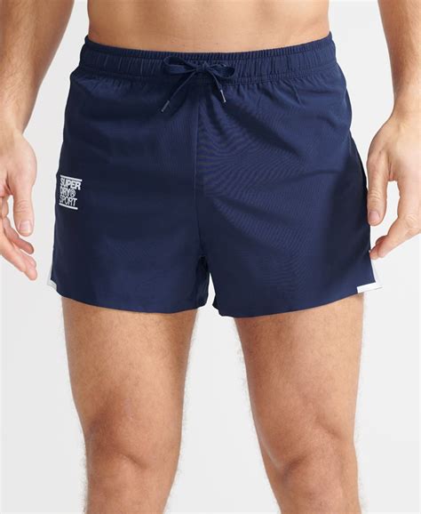 mens run lightweight shorts  beechwater blue superdry