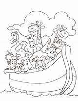 Ark Coloring Pages Noahs Printable Color Getcolorings Print sketch template