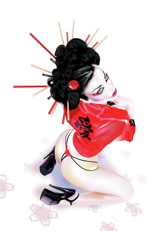 beautiful geisha digital art by brian gibbs fine art america
