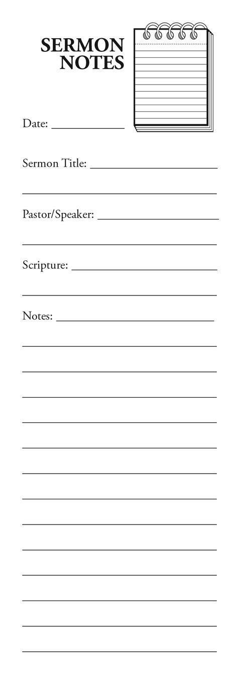 sermonnotes sermon notes notes template sermon