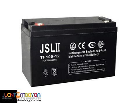 jsl ii lead acid battery ah  ah  solar  ups battery