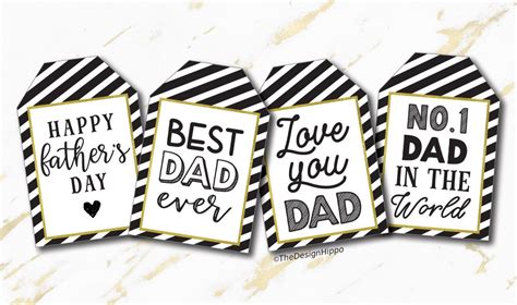fathers day printable gift tags