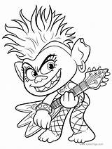 Trolls Coloring Pages Barb Queen Tour Colorear Para Troll Dibujos Kids Fun Printable Xcolorings Noncommercial Individual Print Use sketch template