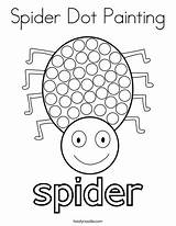 Dot Painting Coloring Spider Pages Do Halloween Printables Preschool Marker Worksheets Print Twistynoodle Twisty Noodle Login Comments Outline sketch template