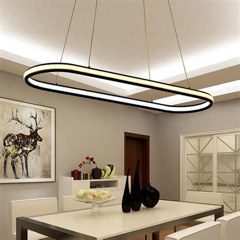 oval led pendant light ilumisense touch  modern