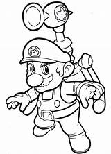 Mario Coloring Super Pages Printables sketch template