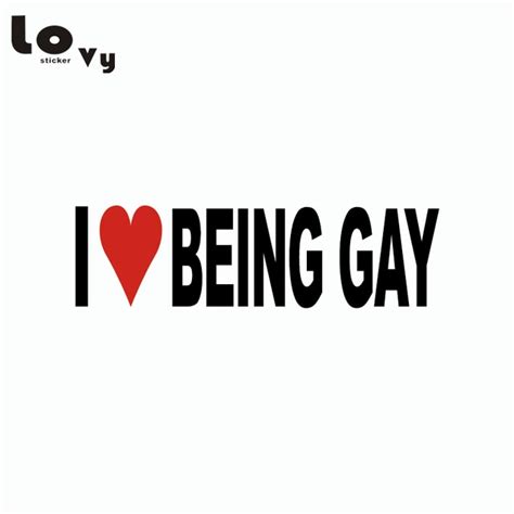 i love being gay funny vinyl car sticker creative text car decal car