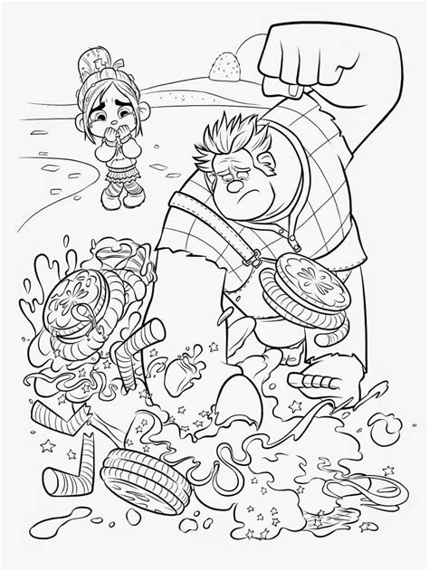 disney wreck  ralph coloring page