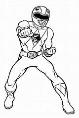 Power Coloring Rangers Pages Drawing Hand Printable Print sketch template