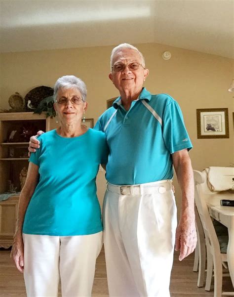 Elderly Married Couple Wears Matching Outfits Every Day