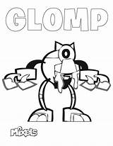 Coloring Mixels Glomp Mixel Pages Series Corp Tribe Glorp Pdf sketch template