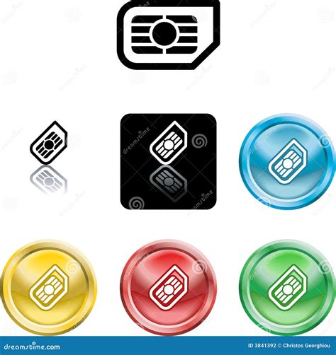 sim card icon symbol stock photography image