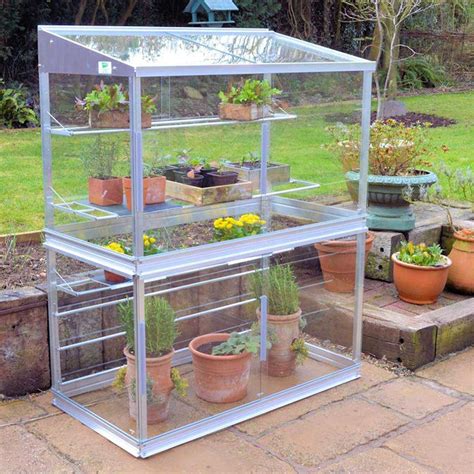 mini serre de jardin en verre  aluminium hcm vente au meilleur prix jardins animes