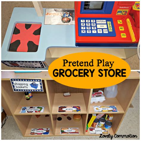 easily create  pretend grocery store   classroom