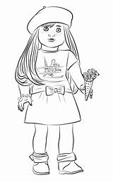 Ice Cream Coloring Girl Pages Printable Holding sketch template