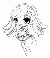 Coloring Chibi Pages Anime Cute Girl Doll Getdrawings Yamanaka Ino Palace Popular sketch template