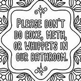 Swear Bathroom Breath Insults Stress Newsletters sketch template