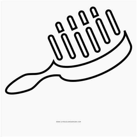 hair brush coloring page hairbrush coloring page hd png