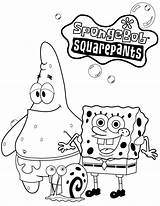 Spongebob Coloring Pages Characters Squarepants Patrick Library Colouring Color Clip sketch template