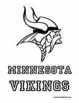 Vikings Coloring Minnesota Pages Football Sports Nfl Teams Colormegood sketch template