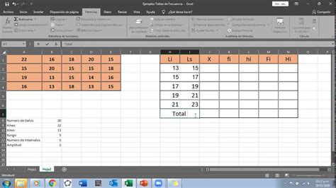 Tabla De Frecuencias En Excel Para Datos Agrupados Datos Agrupados