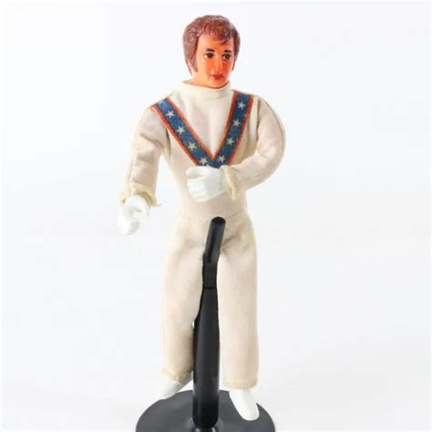 vintage evel knievel bendable action figure  ideal bendable  toy  picclick