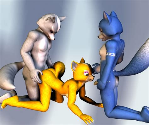 Rule 34 3d All Fours Anthro Ass Barefoot Black Nose Blue Fur Claws