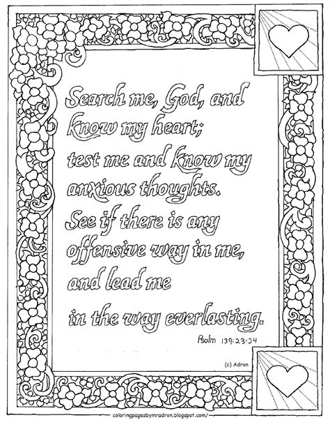 coloring pages  kids   adron printable psalm