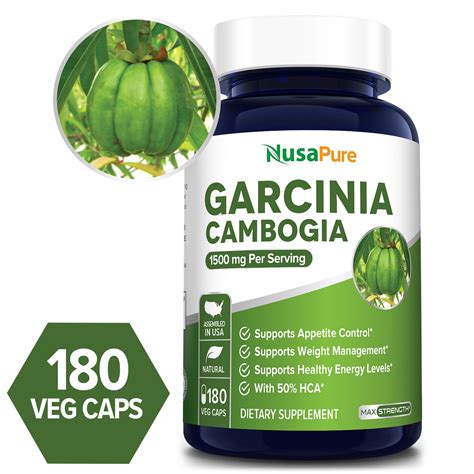 garcinia cambogia  mg  veg caps  vegetarian  gmo
