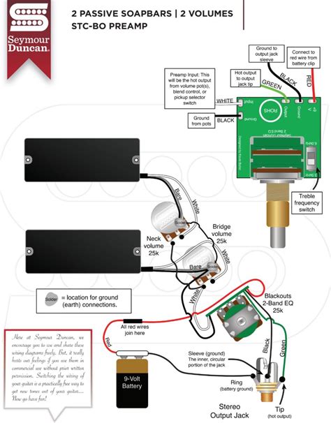 active bass wiring diagram