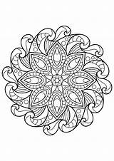Mandala Mandalas Adults Livre Coloriage Complexe Adulti Adultes Justcolor Geeksvgs Tiré sketch template