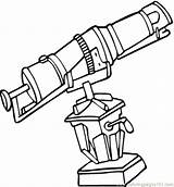 Telescope Hubble Drawing Coloring Pages Science Online Getdrawings Space sketch template