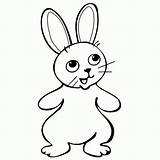 Coloring Bunny Pages Printable Easter Popular sketch template