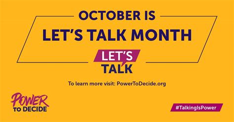 let s talk month conversation challenge power to decide