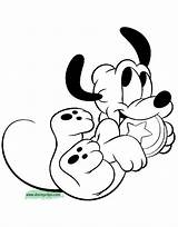 Baby Coloring Pluto Pages Disney Mickey Mouse Babies Goofy Printable Cartoon Minnie Drawings Albanysinsanity Ball Disneyclips Coloriage Halloween Para Popular sketch template