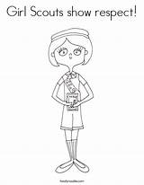 Coloring Scouts Respect Girl Show Scout Built California Usa Print Twistynoodle sketch template