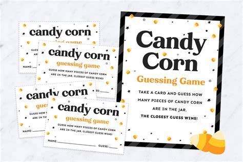 printable candy corn guessing game cards favorite printables