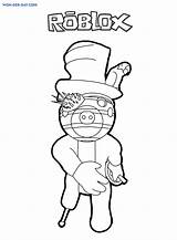 Piggy Roblox Wonder Zizzy Robby Pig Respective Noncommercial Belongs sketch template