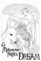 Midsummer Nights Puck Template sketch template