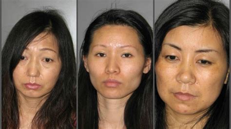 officials  women arrested  massage prostitution sting