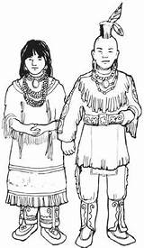 Lenape Lenni Indians sketch template