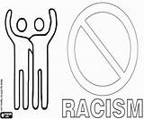 Racism Coloring sketch template